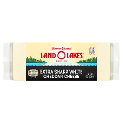 Land O'Lakes Extra Sharp White Cheddar Cheese, 8 oz