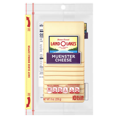 Land O Lakes® Sliced Muenster Cheese, 8 oz - Gourmet