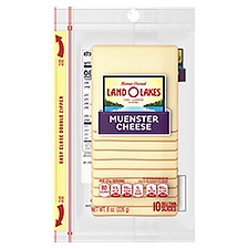 Land O Lakes Sliced Muenster, Cheese, 8 Ounce