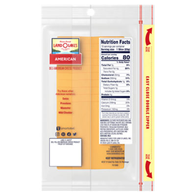Land O Lakes Deli American Cheese Product, 10 count, 8 oz