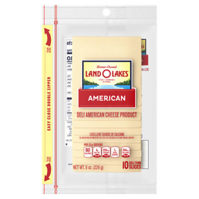 Land O Lakes® Sliced White Deli American Cheese Product, 8 oz