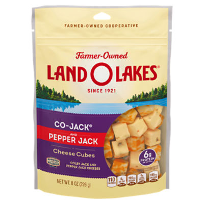 Land O Lakes Co-Jack and Pepper Jack Cheese Cubes, 8 oz