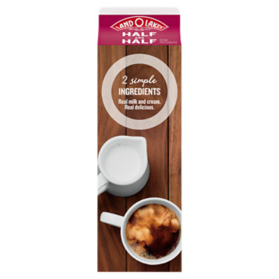 Land O Lakes Half and Half Milk & Cream, one quart