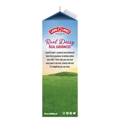 Land O Lakes Half and Half Milk & Cream, one quart