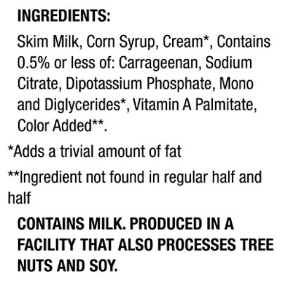 Land O Lakes Rich & Creamy Fat-Free Half and Half, one quart