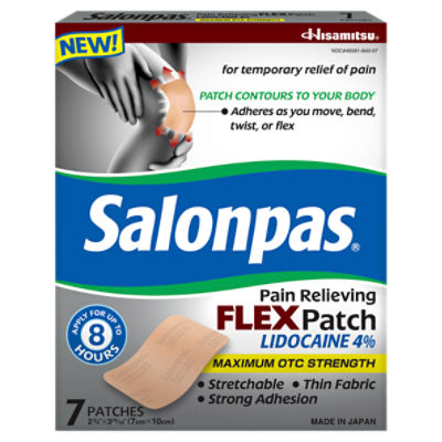 Hisamitsu Salonpas Pain Relieving Flex Patch, 7 count