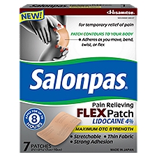Salonpas Pain Relieving Flex Patch, 7 Each