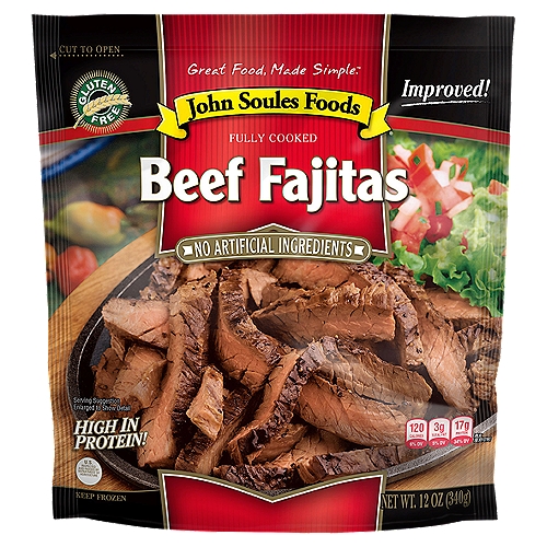 John Soules Foods Beef Fajitas, 12 oz