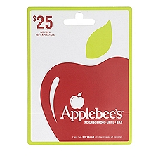 Applebee's $25.00 Gift Card, 1 each