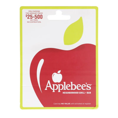 Applebee's $25-500 Gift Card, 1 each