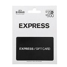 Express $15-500 Gift Card, 1 each