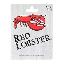Red Lobster $25 Gift Card, 1 each