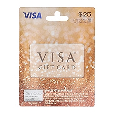 Visa $25 Gift Card, 1 each