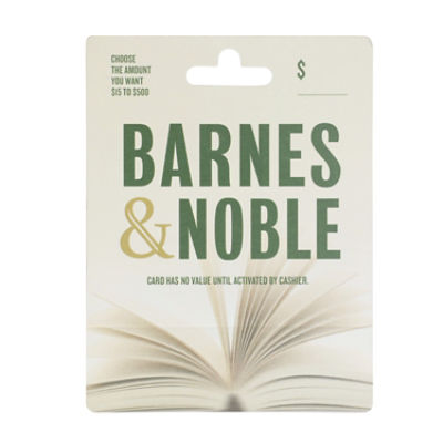 Barnes & Noble $15-$500 Gift Card, 1 each