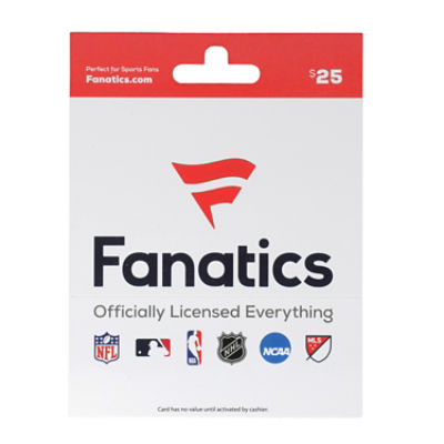 Fanatics $25 Gift Card, 1 each, 1 Each