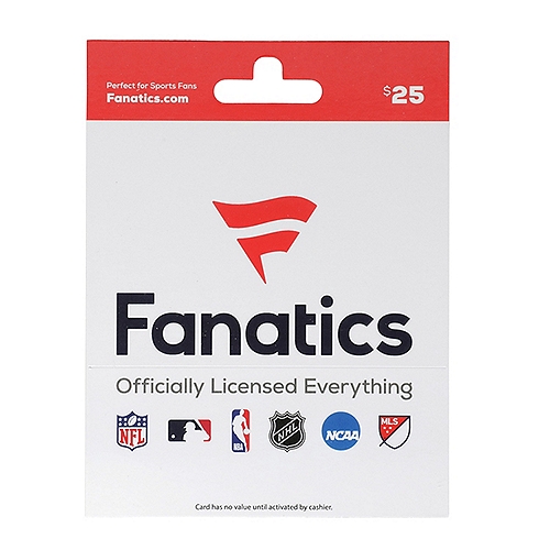 Fanatics $25 Gift Card