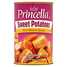 Princella Cut Yams in Syrup Sweet Potatoes, 40 oz, 40 Ounce