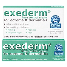 Exederm Flare Control Cream for Eczema & Dermatitis, 2 oz, 2 Ounce