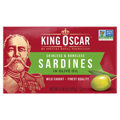 King Oscar Skinless & Boneless Sardines in Olive Oil, 4.38 oz