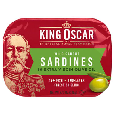 King Oscar Sardines in Extra Virgin Olive Oil, 3.75 oz, 3.75 Ounce