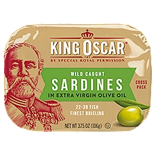 King Oscar Sardines in Extra Virgin Olive Oil, 3.75 oz