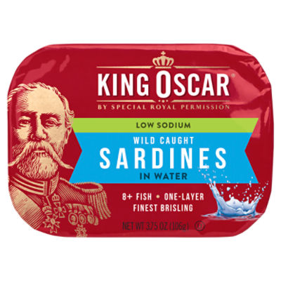 King Oscar Pure Spring Water, Sardines