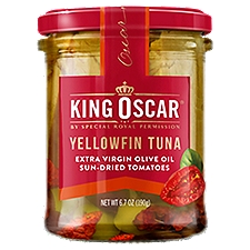 King Oscar Extra Virgin Olive Oil Sun-Dried Tomatoes Yellowfin Tuna, 6.7 oz