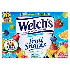 Welch's Mixed Fruit Snacks, 0.9 oz, 10 count