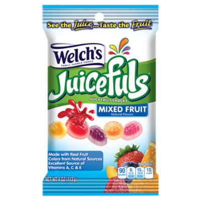 Welchs Juicefuls Mixed Fruit Juicy Fruit Snacks 4 Oz 7228