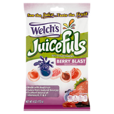 Welch's Juicefuls Berry Blast Juicy Fruit Snacks, 4 oz - ShopRite
