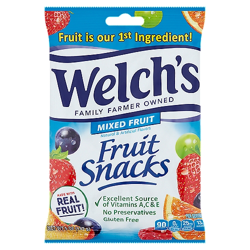 These fruit snacks are not intended to replace fresh fruit in the diet.