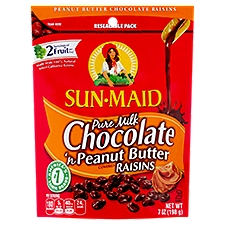 Sun-Maid Pure Milk Chocolate 'n Peanut Butter Covered Raisins, 7 oz