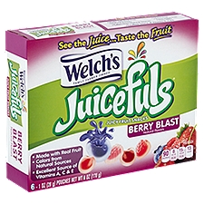 Welch's Juicefuls Berry Blast Juicy Fruit Snacks, 1 oz, 6 count