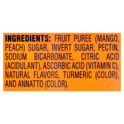 Welch's Mango-Peach Absolute Fruitfuls Fruit Strips, 0.5 oz, 10 count