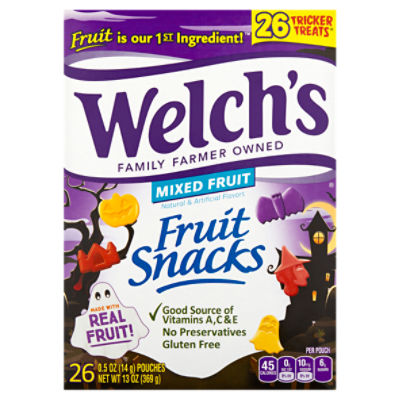 Welch's Mixed Fruit Snacks, 0.5 oz, 26 count