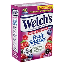 Welch's Berries 'n Cherries, Fruit Snacks, 36 Ounce