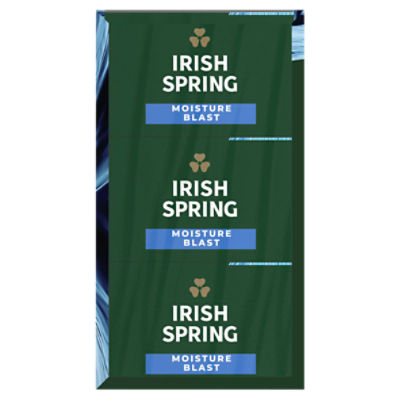 Irish Spring Moisture Blast Bar Soap for Men, Moisturizing Bar Soap, 12  Pack, 3.7 Oz Soap Bars 