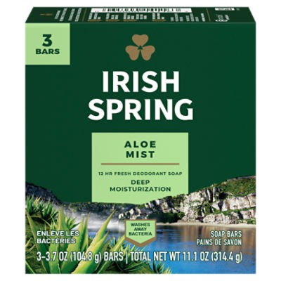 Irish Spring Bar Soap for Men, Original Clean - 3.7 oz