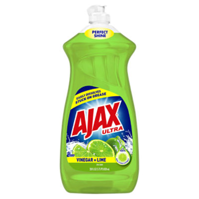 Ajax Ultra Dishwashing Liquid Dish Soap, Vinegar + Lime - 28 Fluid Ounce, 28 Fluid ounce