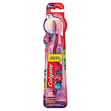 Colgate Trolls Extra Soft Toothbrushes Value Pack, Ages 5+, 2 count