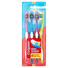 Colgate Extra Clean Soft Toothbrushes Value Pack, 4 count