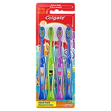 Colgate Kids Extra Soft Toothbrush Value Pack, Ocean Explorer - 4 Count