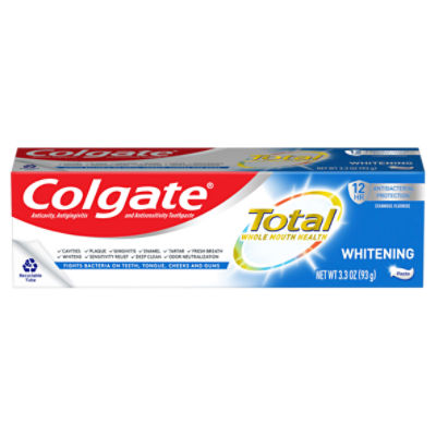 Colgate Total Whitening Toothpaste, 3.3 oz.