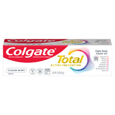 Colgate Total Clean Mint Toothpaste, 3.3 oz