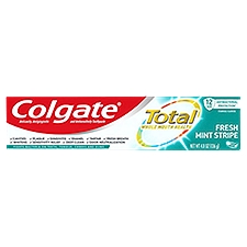 Colgate Gel Toothpaste, Fresh Mint Stripe, 4.8 Ounce