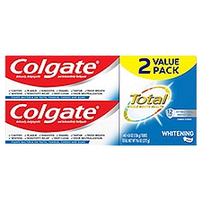 Colgate Total SF Toothpaste, Whitening, 9.6 Ounce