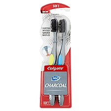 Colgate 360° Charcoal Soft, Toothbrushes, 2 Each
