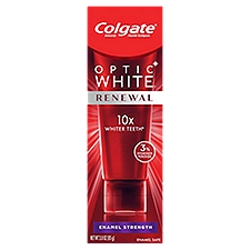 Colgate Optic White Renewal Enamel Strength Teeth Whitening Toothpaste, 3.0 oz