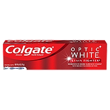 Colgate Optic White Stain Fighter Clean Mint Paste Whitening Toothpaste 6.0 oz
