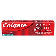 Colgate Optic White Stain Fighter Whitening Toothpaste Gel with Fresh Mint Flavor 6oz